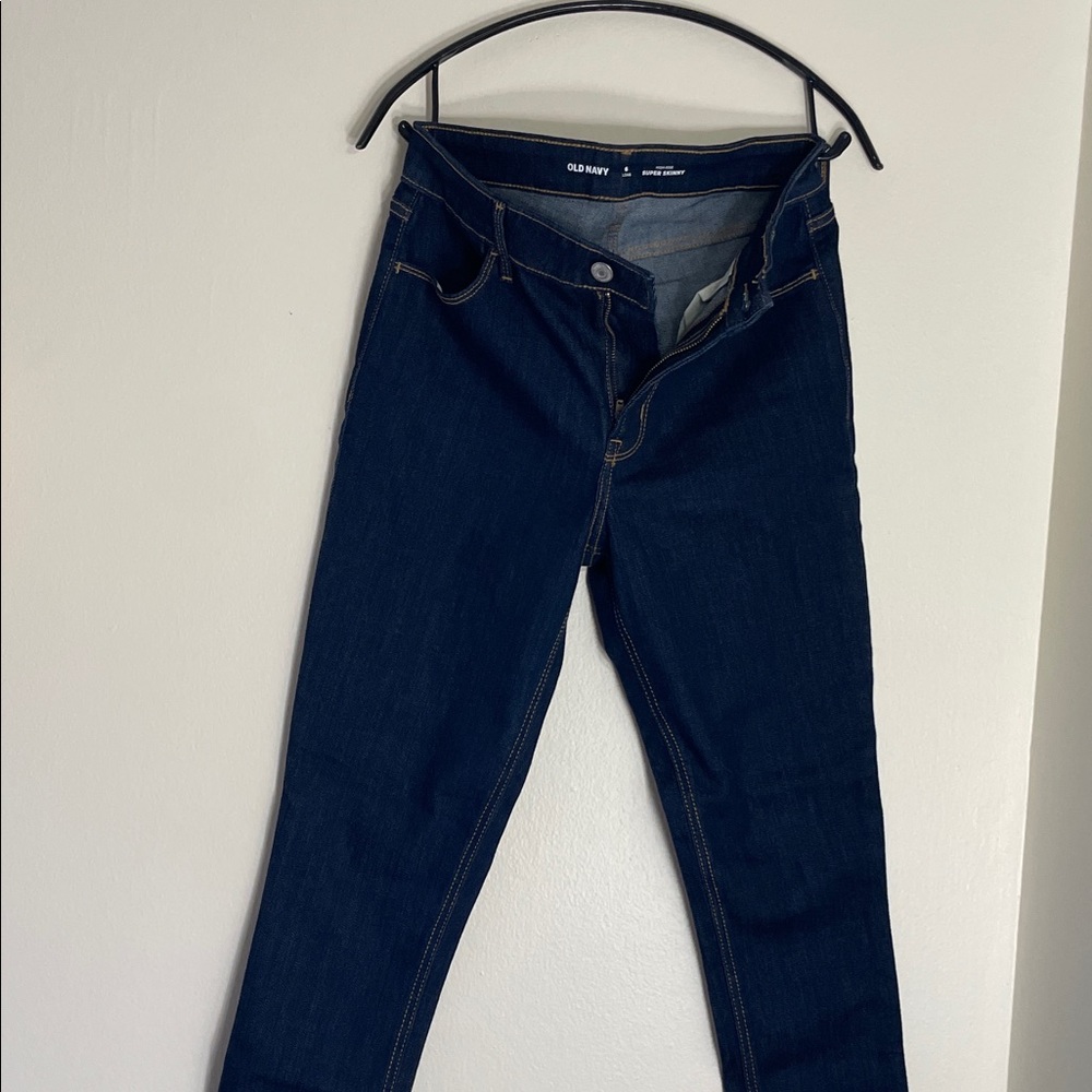 NWOT Old Navy Women's Deep Indigo Skinny Jeans